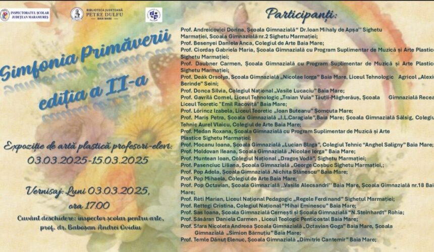 simfonia primaverii expozitie de arta plastica profesori elevi 67c191dea290f