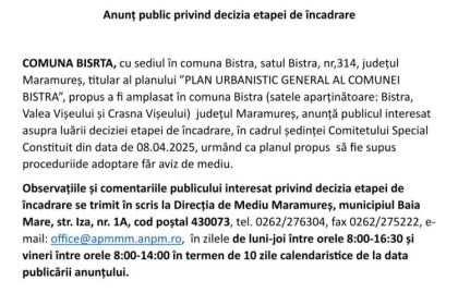 anunt public privind decizia etapei de incadrare 67f8cdedb064c
