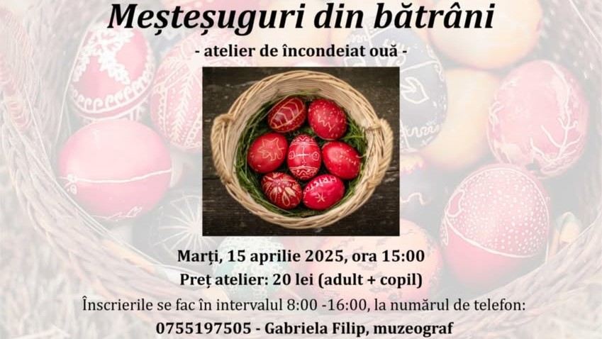 muzeul satului baia mare atelier de incondeiat oua 67f50859dce56