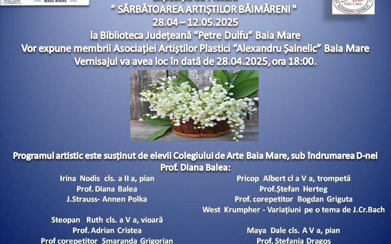 salonul de primavara sarbatoarea artistilor baimareni expun asociatia artistilor plastici alexandru sainelic baia mare 680b536475d84