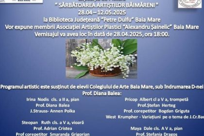 salonul de primavara sarbatoarea artistilor baimareni expun asociatia artistilor plastici alexandru sainelic baia mare 680dfd669ec2d
