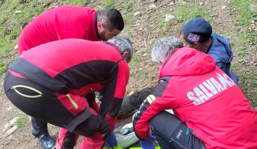 salvamont borsean accidentat salvat dintr o zona cu acces dificil 68258d1d507d8