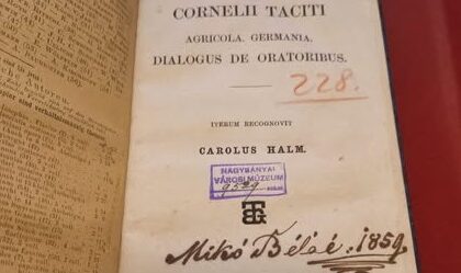 muzeul judetean de istorie exponatul lunii decembrie tacitus extrase editie in limba latina 1858 6936abb445b3b