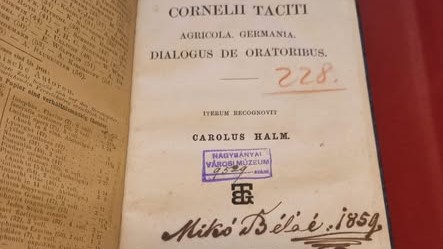 muzeul judetean de istorie exponatul lunii decembrie tacitus extrase editie in limba latina 1858 6936abb445b3b