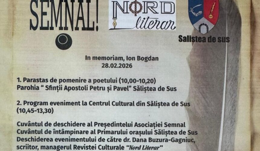 salistea de sus eveniment dedicat memoriei poetului ioan bogdan 69983a8ede3ea