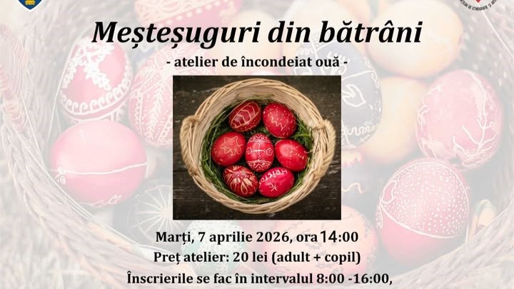 muzeul satului baia mare mestesuguri din batrani atelier de incondeiat oua 69b921ce7f660