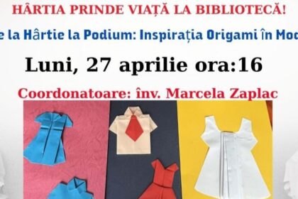 atelier de origami la filiala traian a bibliotecii judetene 69ef2f6212015