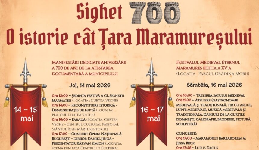sighet 700 o istorie cat tara maramuresului evenimente aniversare 69f6225d82b86