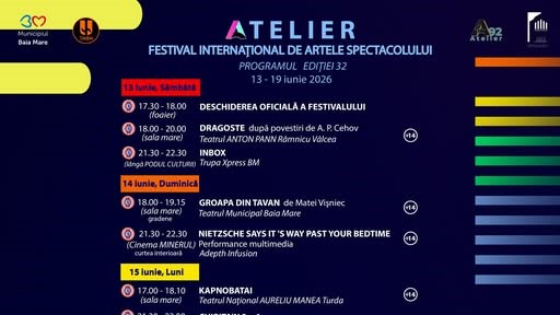 teatrul municipal baia mare s au pus in vanzare biletele pentru spectacolele programate in atelier 6a0d6a78751bb