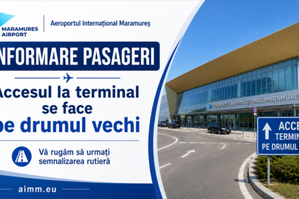 aeroportul international maramures noul terminal de pasageri a fost finalizat accesul la terminal se realizeaza pe drumul vechi 6a413d26c27b3