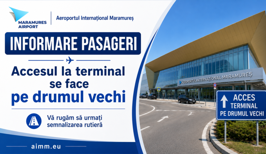 aeroportul international maramures noul terminal de pasageri a fost finalizat accesul la terminal se realizeaza pe drumul vechi 6a413d26c27b3