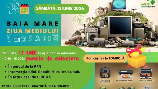 baia mare campanie de colectare aparate electrice de ziua mediului sambata 13 iunie in punctele amenajate din oras 6a293aafb0ab7