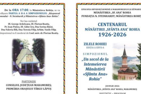 simpozion un secol de la intemeierea manastirii sfanta ana din rohia 6a672920b7419