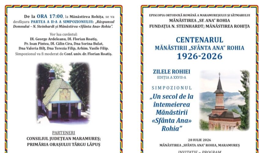simpozion un secol de la intemeierea manastirii sfanta ana din rohia 6a672920b7419
