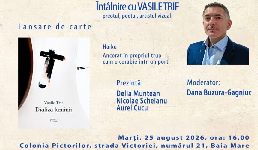 nord literar lansare de carte si intalnire cu vasile trif preot poet si artist vizual 6a8820080fd98