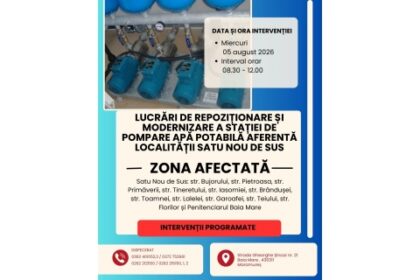vital lucrari programate la statia de pompare apa potabila din satu nou de sus miercuri 5 august 6a71f45ec13f2