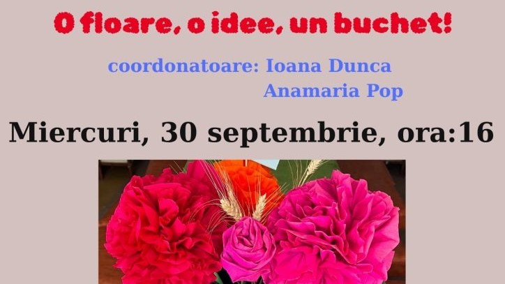 atelier de lucru manual la filiala traian o floare un buchet o idee 6abb81fca8415