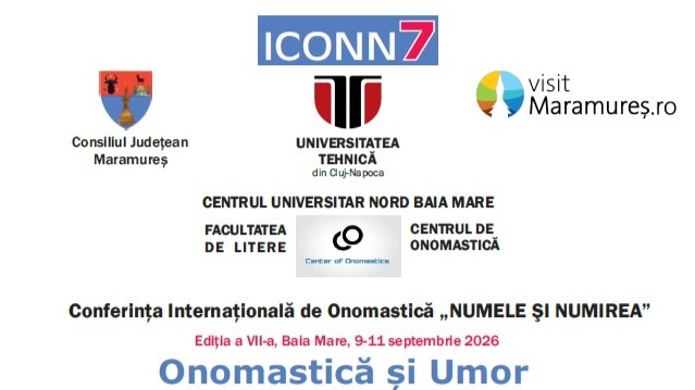 centrul universitar nord baia mare conferinta de onomastica 2026 iconn7 6a9fca63c08ed