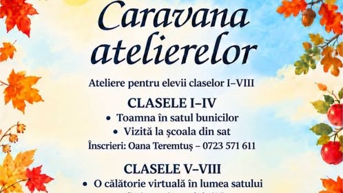 muzeul satului baia mare au inceput inscrierile pentru caravana atelierelor 6ab63e4bc87b1