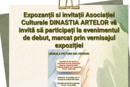 eveniment de debut dinastia artelor invitatie la vernisaj expozitie si lansare de carte la baia sprie 6abe3352cca66